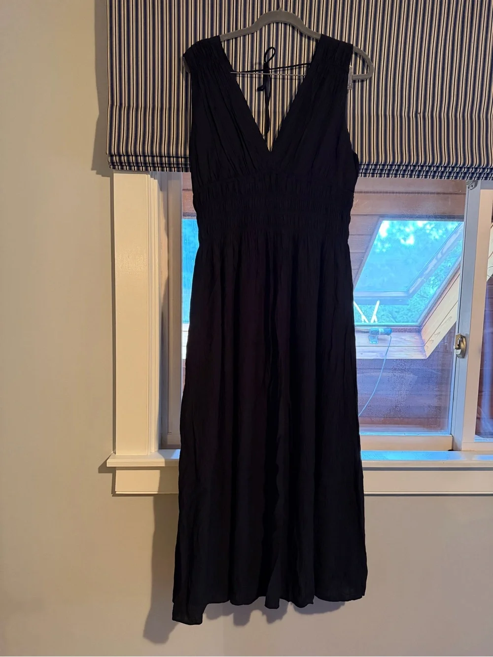 Abercrombie XL Sleeveless V-Neck Black Maxi Dress
